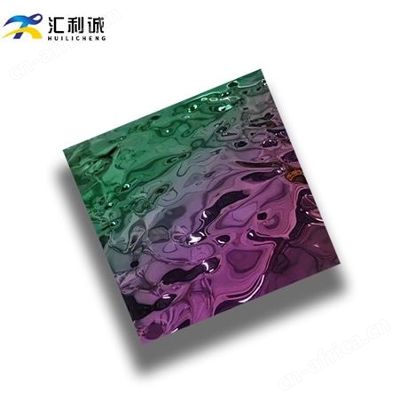 蓝宝石/银色不锈钢大中小水波纹板定制 压花板装饰工程