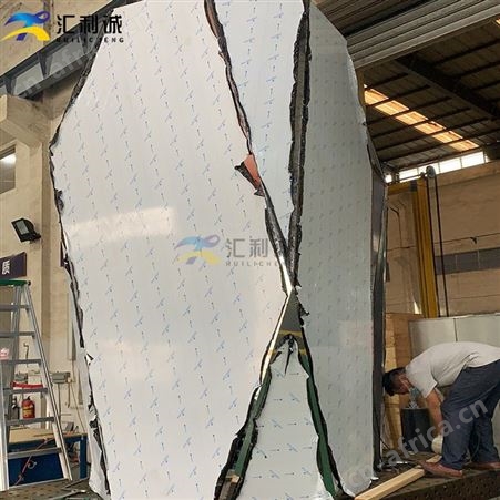 金属包柱不锈钢异型商场包柱定制设计 酒店金色包柱工程