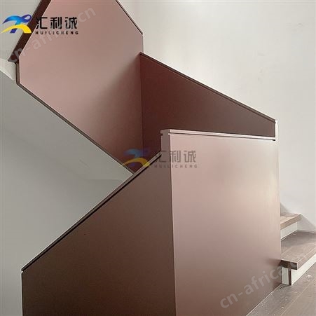 玫瑰金不锈钢板楼梯 公寓别墅高档钢板楼梯扶手承接楼梯扶手工程
