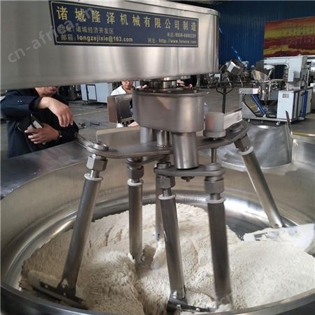 电磁卧式槽形横轴搅拌炒料机 全自动卧式鱼饵料燃气炒锅 卧槽式果酱翻炒设备价格