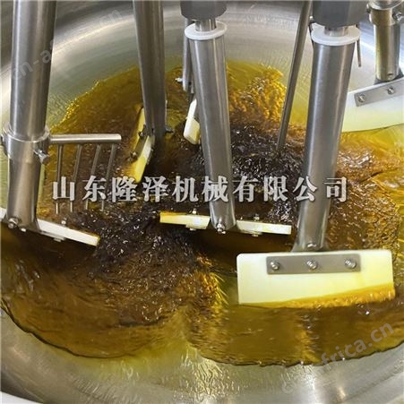 隆泽大容量天然气加热火锅炒料机 藤椒火锅底料加工炒制设备  全自动节能多头搅拌炒料机