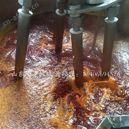 烩底料的锅 300L番茄酱熬制机 调味酱加工设备 大型自动电炒锅