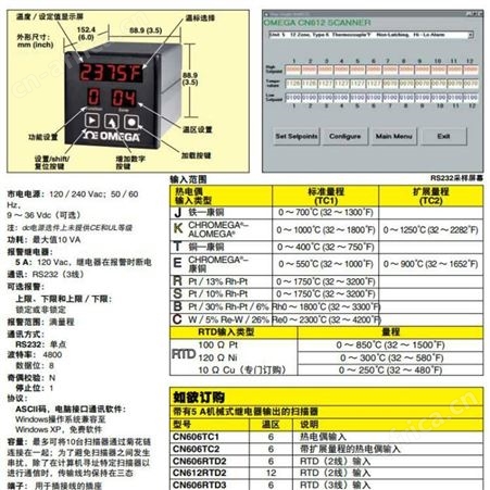OMEGA/欧米茄 CN606RTD3-DC温度监测器