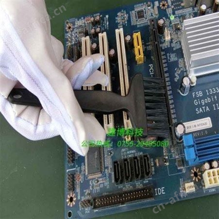 防静电直柄刷 工业电路板单排刷PCB板刷子防静电除尘毛刷刷灰尘