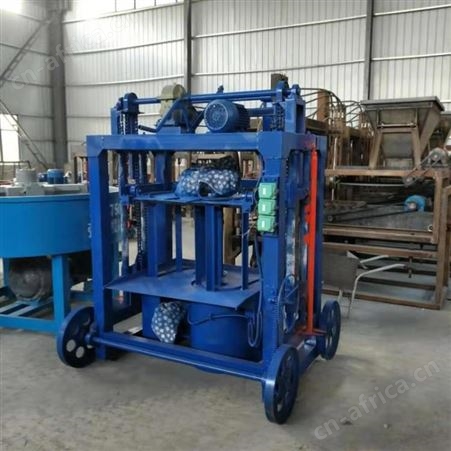 免托板自动行走空心砖机 异形砖水渠砖制砖机 小型家用砖机