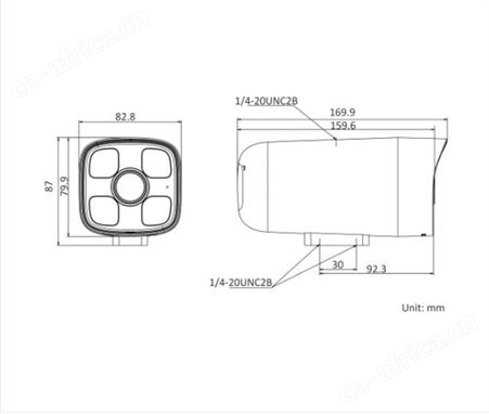 X系列200万红外补光50米H.265筒型网络摄像机DS-IPC-B12HV2-IA普通或POE可选