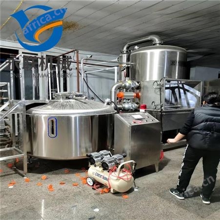 蔬果自动化脱水设备 黄桃脆片真空油炸机 长豆角脆油炸机