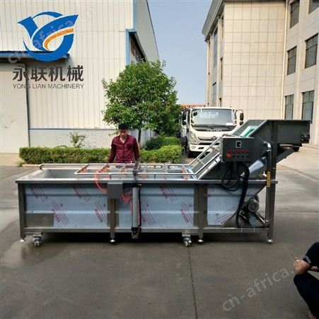 全自动山楂喷淋清洗机 不锈钢气泡蔬菜清洗机