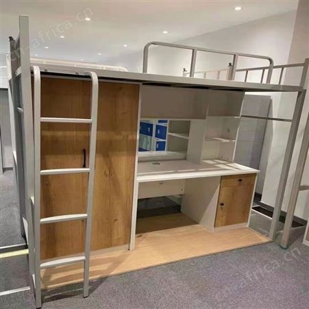 定制公寓床厂家 工地宿舍床 钢制高低床 旭峰家具 现货供应