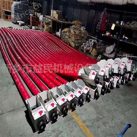 电动软管蛟龙式吸粮机双驱动加长管稻谷小麦装车抽粮机益民玉米吸粮机