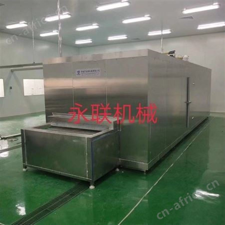 全自动不锈钢酱料包速冻机 调理品冷冻设备 海虾蟹肉棒隧道超低温速冻设备