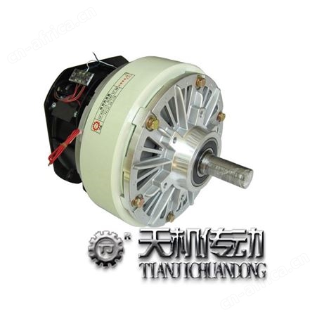 山东20Kg单出轴磁粉刹车器附散热器 断电磁粉制动器  东莞台机