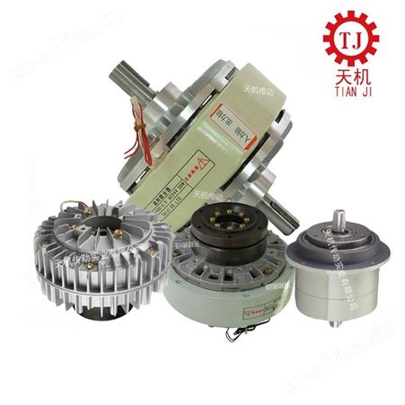 东莞台机 TJ-POC-D-2.5磁粉式离合器带底座 25Nm扭矩磁粉离合器