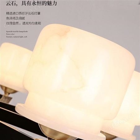 简约全铜吊灯 全铜云石灯 软装家用客厅吊灯 卧室餐厅吊灯厂家直供