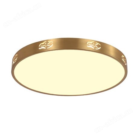 简约现代卧室吸顶灯 全铜吸顶灯具 led薄款房间阳台灯双庆灯饰