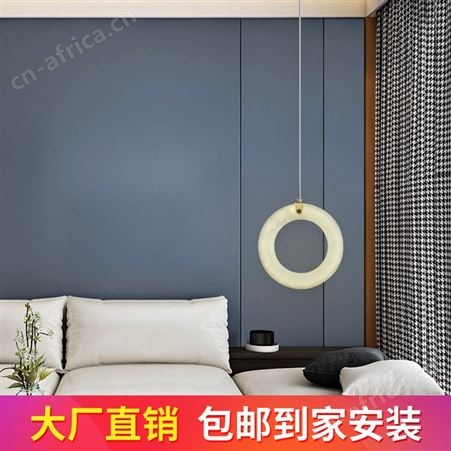 北欧全铜云石灯 卧室床头小吊灯 简约轻奢餐厅吊灯 吧台前台吊灯双庆灯饰