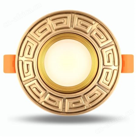 新中式全铜筒灯 led铜壳射灯 双庆灯饰纯铜嵌入式天花灯3W5W7W