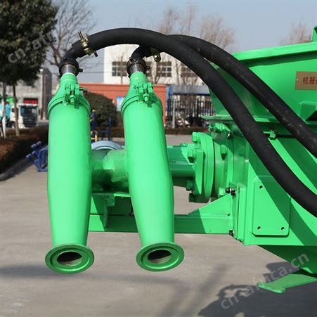 耿力车载式湿喷机 双喷头混凝土喷射机 液压泵送台车