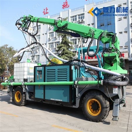 耿力工程混凝土湿喷台车 隧道湿喷机械手 液压泵送湿喷机