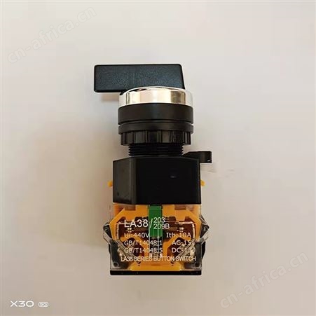 腾拓 旋转开关LA38 手自动转换选择按钮22mm 两档三档旋转开关