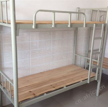学生寝室上下铺床、员工宿舍铁架床、成人钢木架子床 (90宽2米长)经济款-多层板