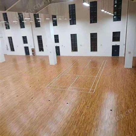 厦门室内篮球馆运动地板羽毛球馆体育场馆舞台学校场地实木地板厂家