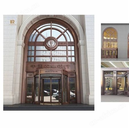 重庆可定制酒店自动旋转门不锈钢360度旋转玻璃门
