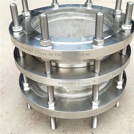 重庆双法兰限位伸缩接头 钢制伸缩器 管道伸缩节