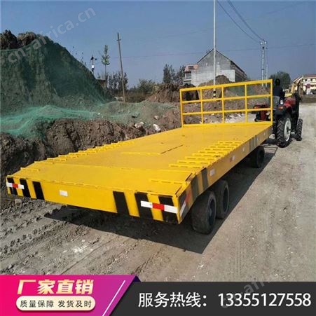 20吨重型牵引拖车 农用仓库用平板拖车