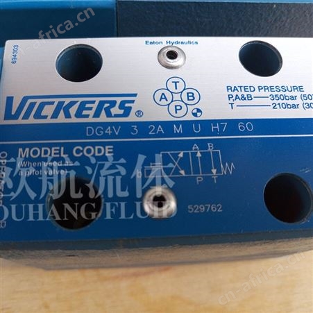 美国VICKERS威格士方向阀 DG4V 3 2A M U H7 60