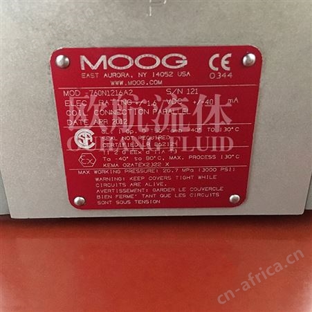 供应维修原装美国MOOG穆格伺服阀-760N1216A2
