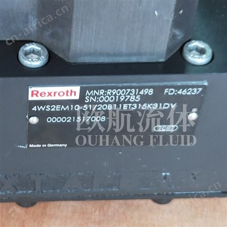 维修销售Rexroth力士乐高频响伺服阀4WS2EM10-51-75B11ET315K31EV
