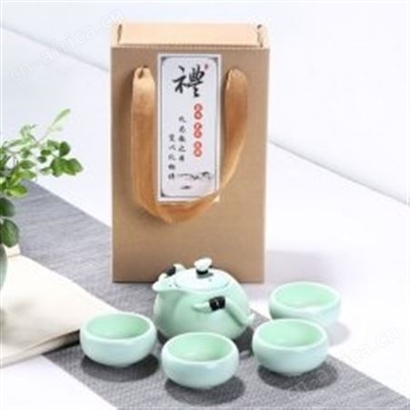 红素便携式功夫茶具礼盒套装 500件起订不单独零售