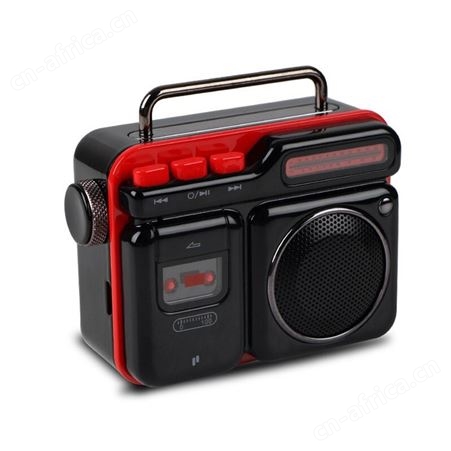 红素无线便携式迷你户外低音炮 家用桌面复古手机小音响 蓝牙音箱 可定制LOGO