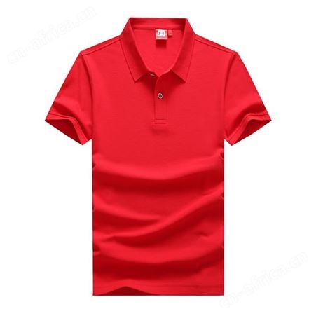 红素polo衫定制短袖印字logo定做纯色文化t恤工作服工衣刺绣同学聚会 300件起订不单独零售