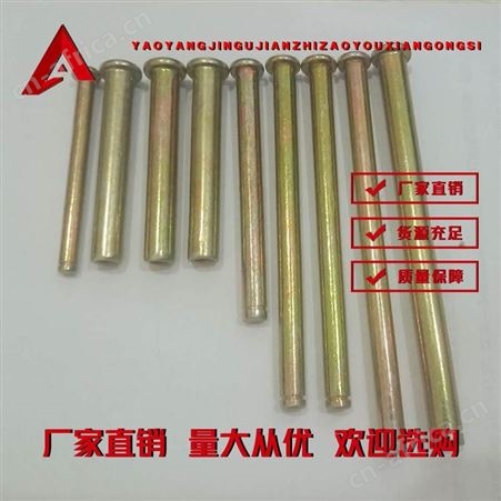 镀彩平头销轴 耀阳