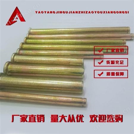 镀彩平头销轴 耀阳