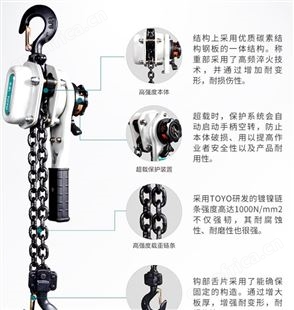 日本TOYO东洋手拉葫芦 15吨日本东洋手拉葫芦