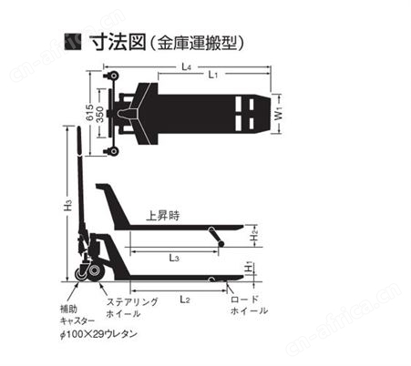 四川成都西野供应日本鸥琵凯OPK手动拖板车(全不锈钢型)