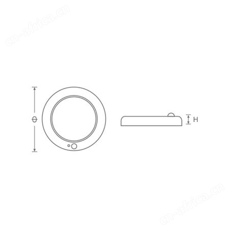 敏华劳士应急照明灯智能白色小号圆形防火塑料带强启红外+声控吸顶灯M-ZLZD-E14W1167