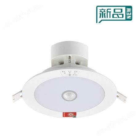 劳士自带自控系统AC220V红外人体简约现代一体化5寸智能感应筒灯12WL-ZLZD-E12W1256