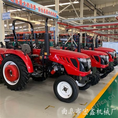 宏工机械 多缸454四轮拖拉机 农用四轮旋耕机 山地耕地小型拖拉机生产厂家