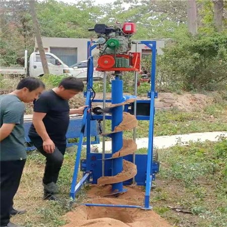 电线杆打孔机 路基钻孔栽杆用柴油工程钻
