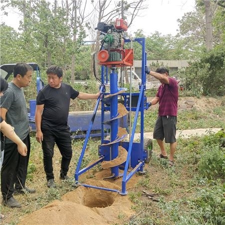 栽杆挖坑机 电线杆坑3米挖坑机 全天作业不熄火