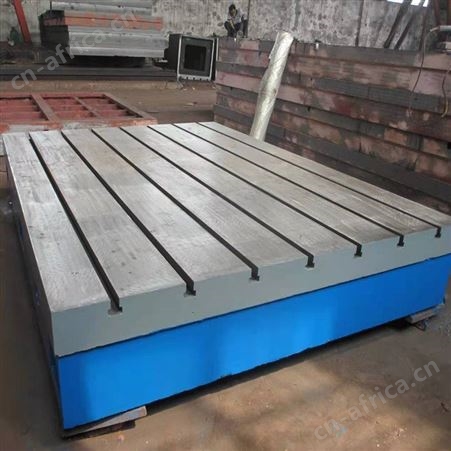 定制铸铁划线平台 钳工检验工作台 T型槽焊接装配平板