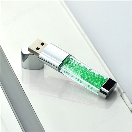 u盘定制32g婚礼摄影u盘16g　水晶金属创意企业展会logo高速u盘8g