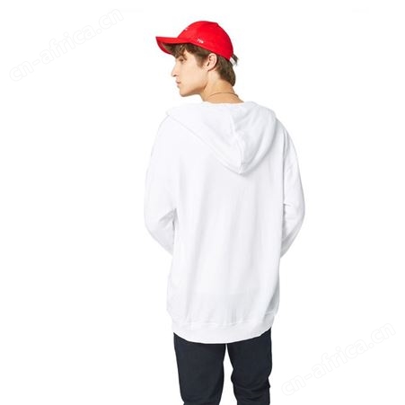 360g毛圈男纯色卫衣拉链带帽外套 企业工作服文化衫定制印LOGO