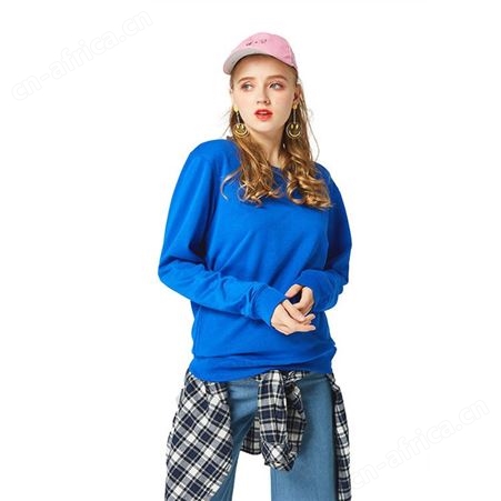 4060涤纶圆领卫衣套头情侣抓绒卫衣长袖外套工作服班服定制logo