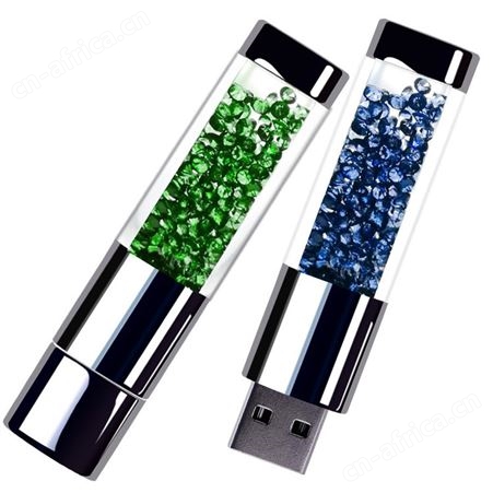 u盘定制32g婚礼摄影u盘16g　水晶金属创意企业展会logo高速u盘8g