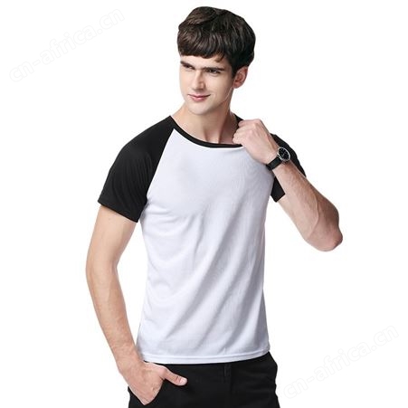 夏季户外运动插肩短袖圆领速干文化广告衫定制DIY工作服T恤印logo